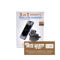 3 in 1 Magnetic Wireless Charger Magsafe Compatible Adapter for iWatch and Airpods
